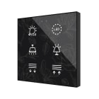 ZENNIO - Flat 6 v2. Interrupteur capacitif en verre - 6 boutons - Personnalisé