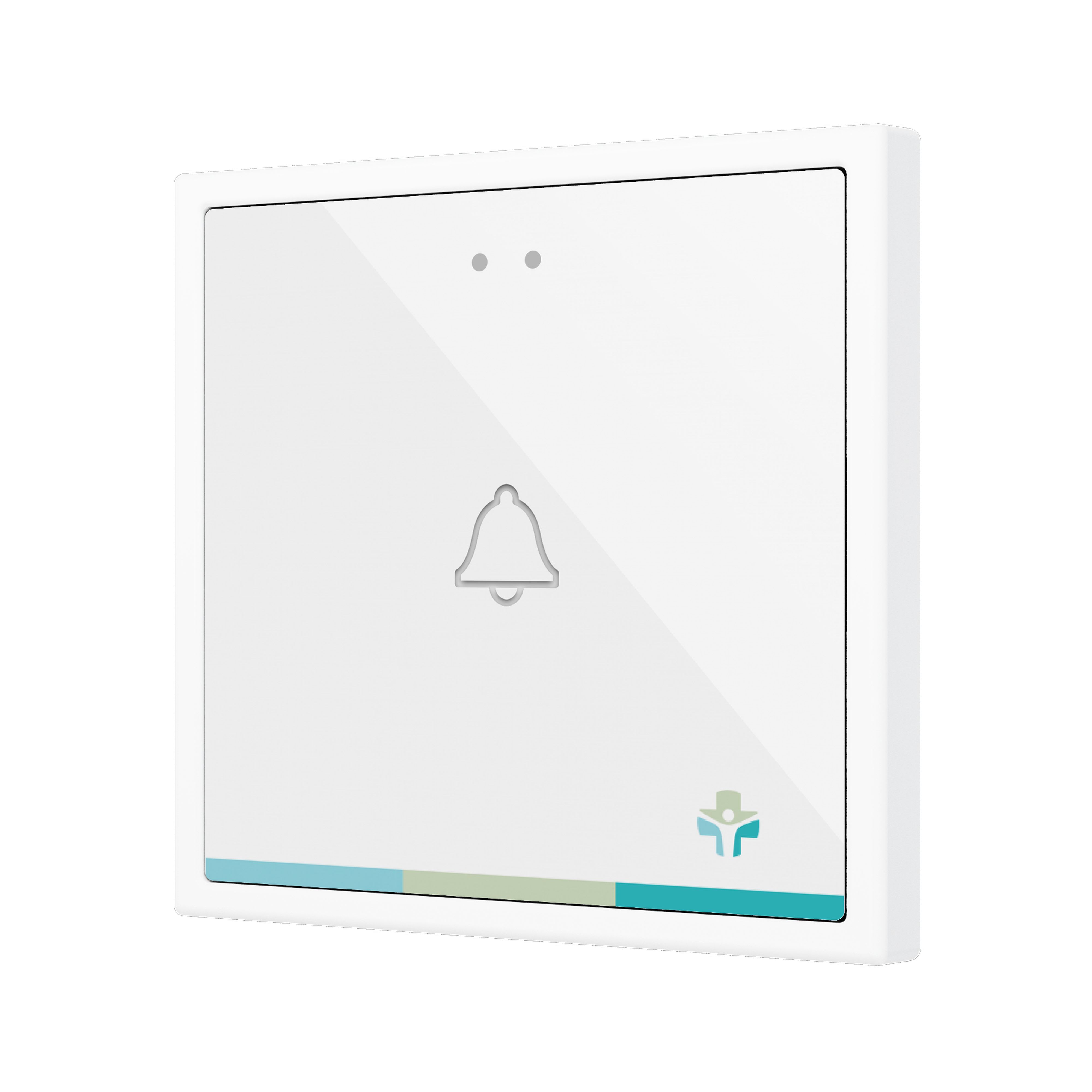 ZENNIO - Flat 70 X1. Interrupteur capacitif en verre 70x70 ? 1 bouton - Personnalisé (...