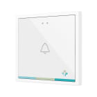 ZENNIO - Flat 70 X1. Glass Capacitive push button 70x70 - 1 button - Custom (ZS70 fram...