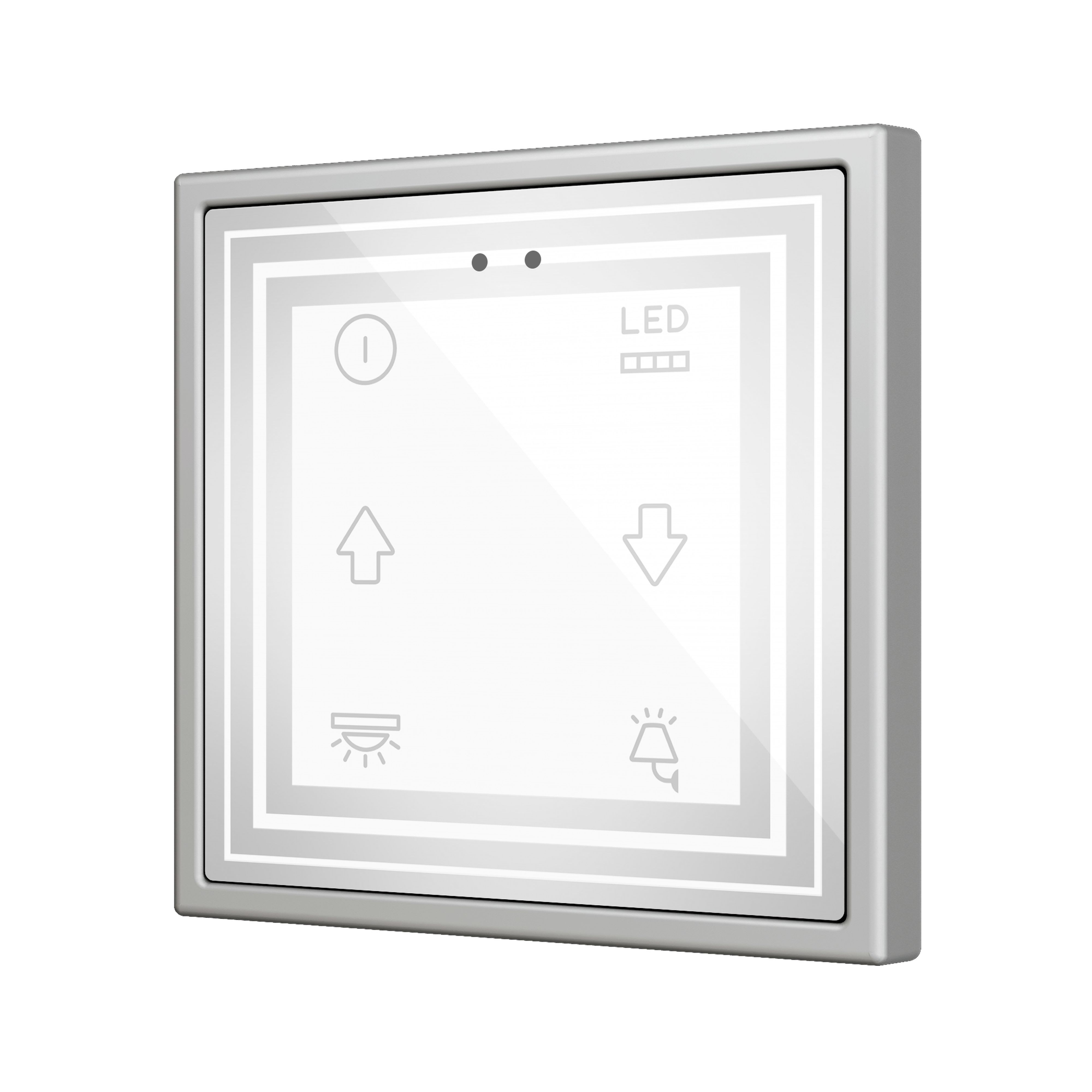 ZENNIO - Flat 70 X6. Glass Capacitive push button 70x70 - 6 buttons - Custom (ZS70 fra...