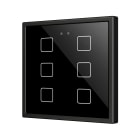 ZENNIO - Flat 70 X6. Glass Capacitive push button 70x70 - 6 buttons - Anthracite (ZS70...