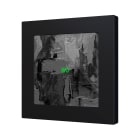 ZENNIO FRANCE - Flat RGB 55 X1. Interrupteur capacitif en verre 55 x 55 - 1 bouton - Personna...