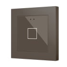 ZENNIO FRANCE - Flat RGB 55 X1. Interrupteur capacitif en verre 55 x 55 - 1 bouton - Moka (ca...