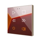 ZENNIO FRANCE - Flat RGB 6. Interrupteur capacitif en verre - 6 boutons - Personnalisation 360°