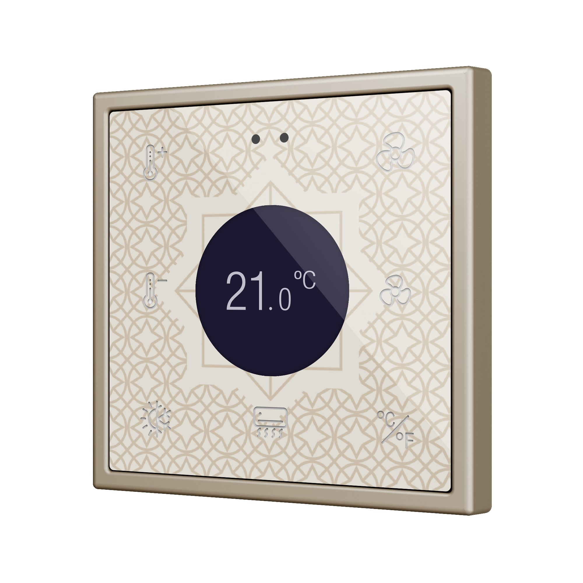 ZENNIO FRANCE - Flat RGB 70 Display. Interrupteur capacitif en verre avec écran - Personnalis...