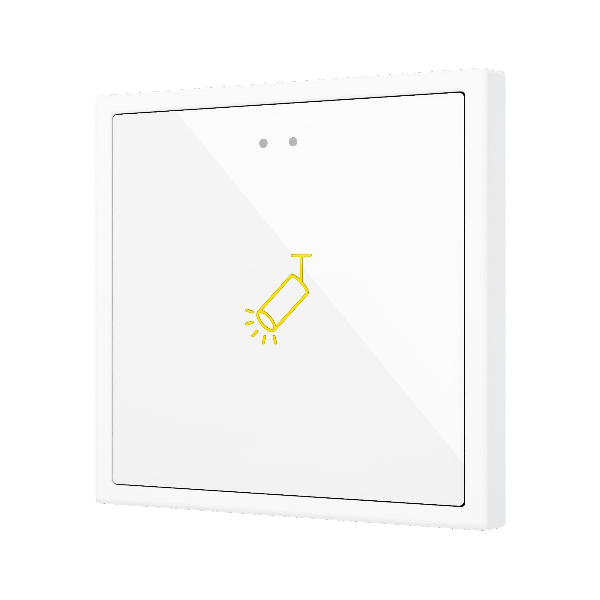 ZENNIO FRANCE - Flat RGB 70 X1. Interrupteur capacitif en verre 70x70 - 1 bouton - Personnali...