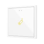 ZENNIO FRANCE - Flat RGB 70 X1. Interrupteur capacitif en verre 70x70 - 1 bouton - Personnali...