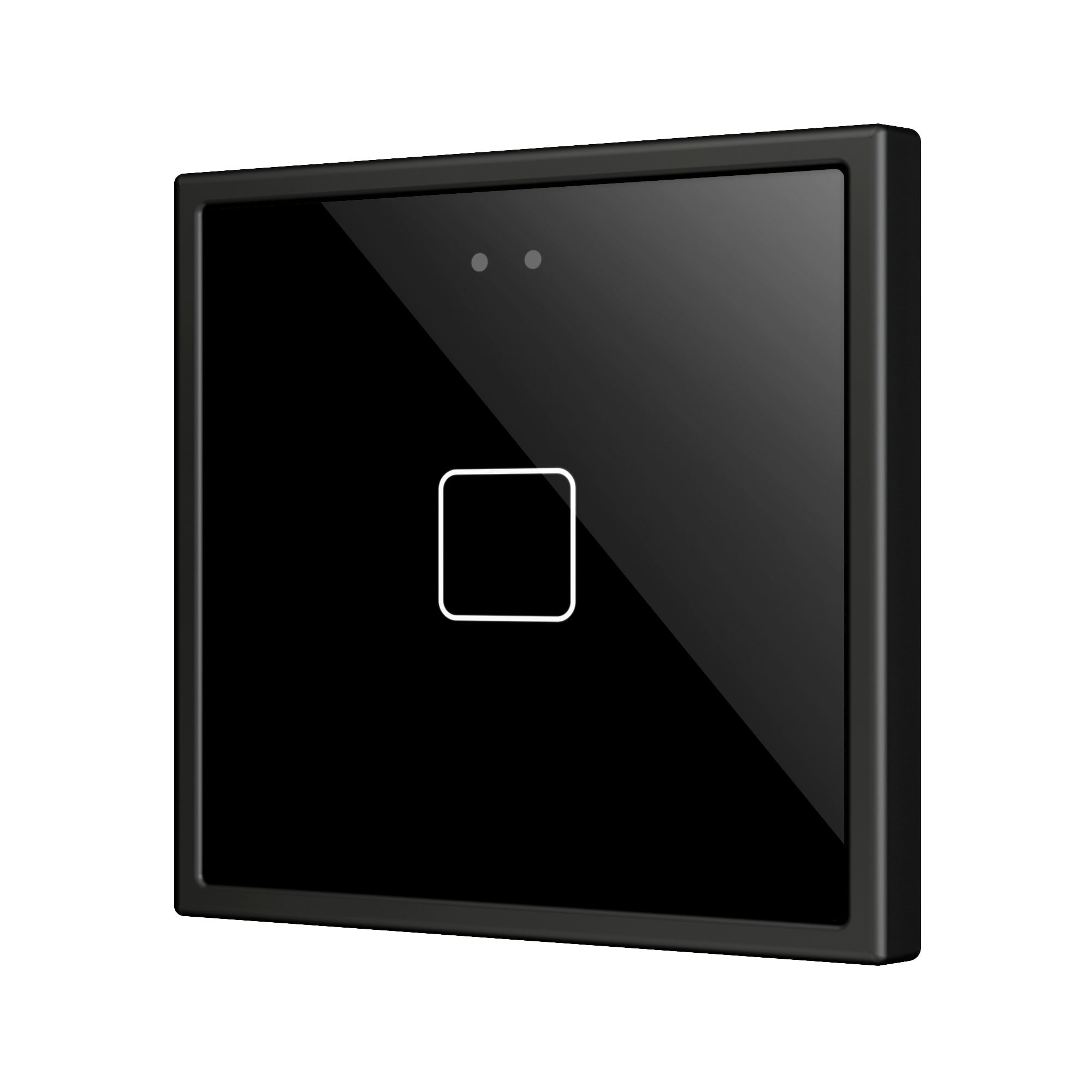 ZENNIO FRANCE - Flat RGB 70 X1. Interrupteur capacitif en verre 70x70 - 1 bouton - Anthracite...