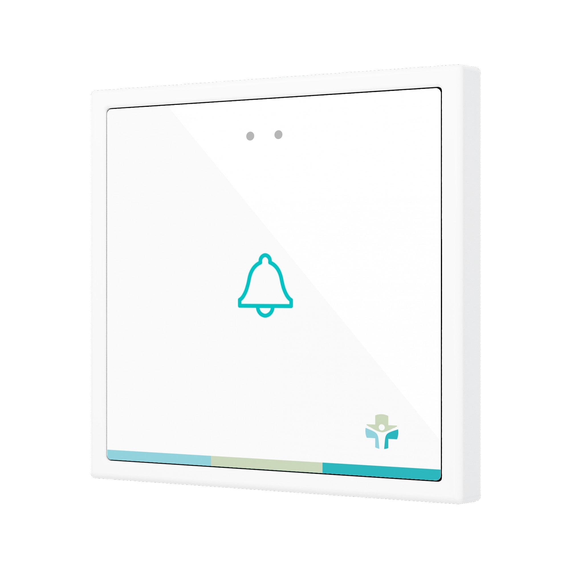 ZENNIO FRANCE - Flat RGB 70 X1. Interrupteur capacitif en verre 70x70 - 1 bouton - Personnali...