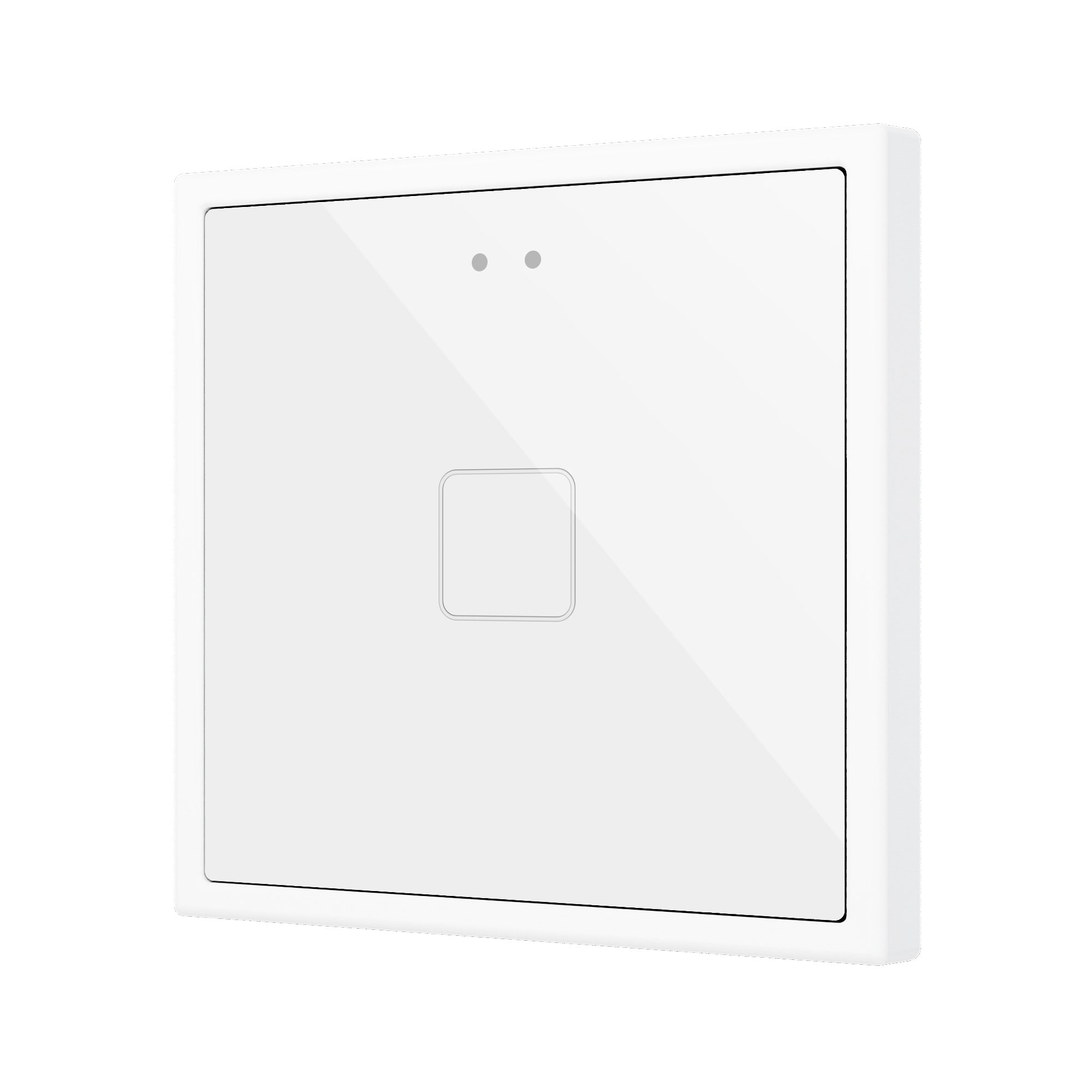 ZENNIO FRANCE - Flat RGB 70 X1. Interrupteur capacitif en verre 70x70 - 1 bouton - Blanc (cad...