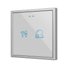 ZENNIO FRANCE - Flat RGB 70 X2. Interrupteur capacitif en verre 70x70 - 2 boutons - Personnal...
