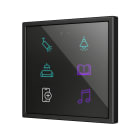 ZENNIO FRANCE - Flat RGB 70 X6. Interrupteur capacitif en verre 70x70 - 6 boutons - Personnal...