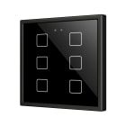 ZENNIO FRANCE - Flat RGB 70 X6. Interrupteur capacitif en verre 70x70 - 6 boutons - Anthracit...