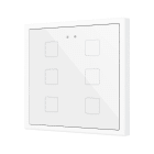 ZENNIO FRANCE - Flat RGB 70 X6. Interrupteur capacitif en verre 70x70 - 6 boutons - Blanc (ca...