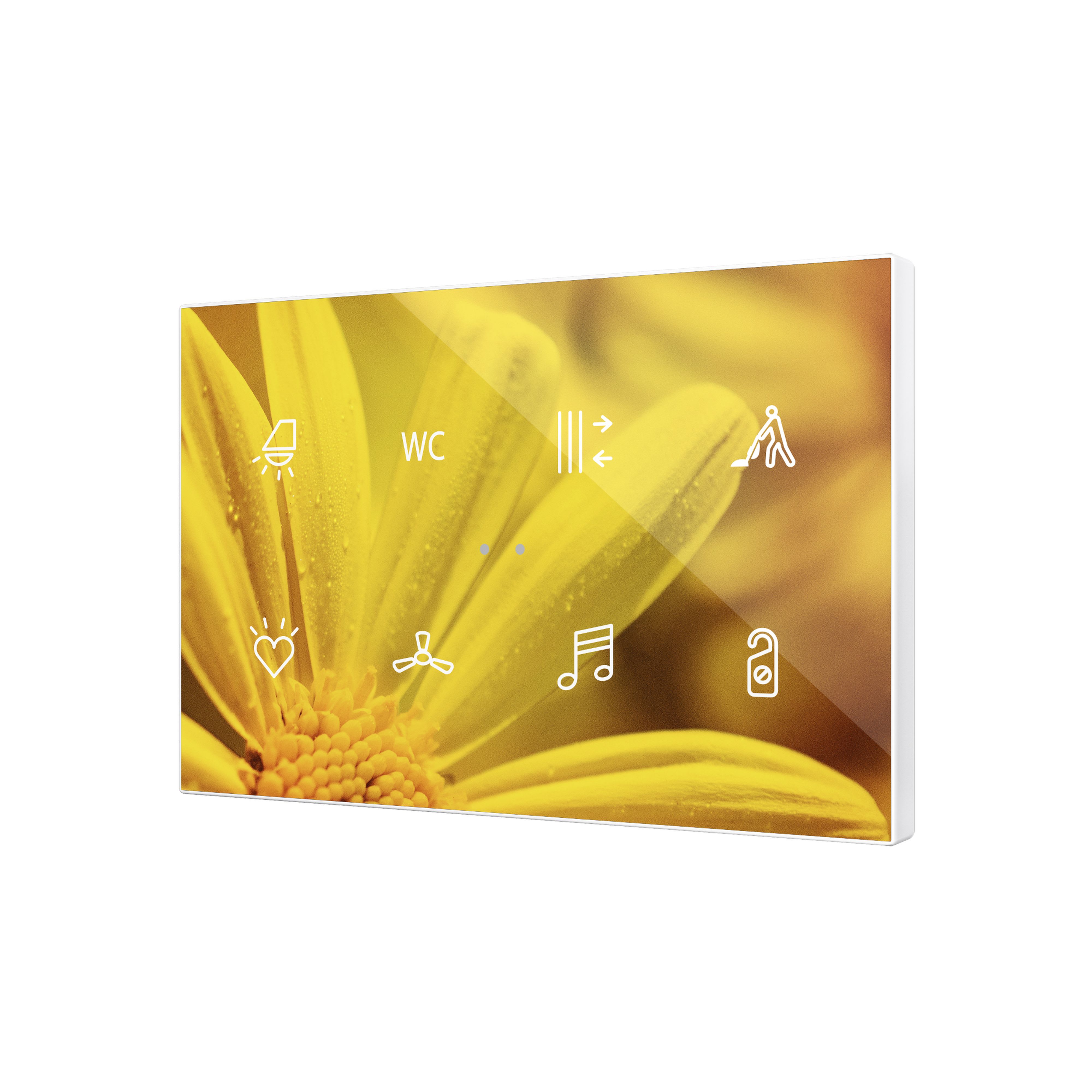 ZENNIO - Flat XL X8. Glass capacitive push button - 8 buttons - Custom