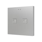 ZENNIO - Tecla 2. Interrupteur capacitif en polycarbonate ? 2 boutons - Personnalisé