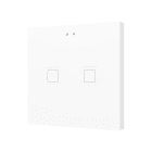 ZENNIO - Tecla 2. Interrupteur capacitif en polycarbonate ? 2 boutons - Blanc