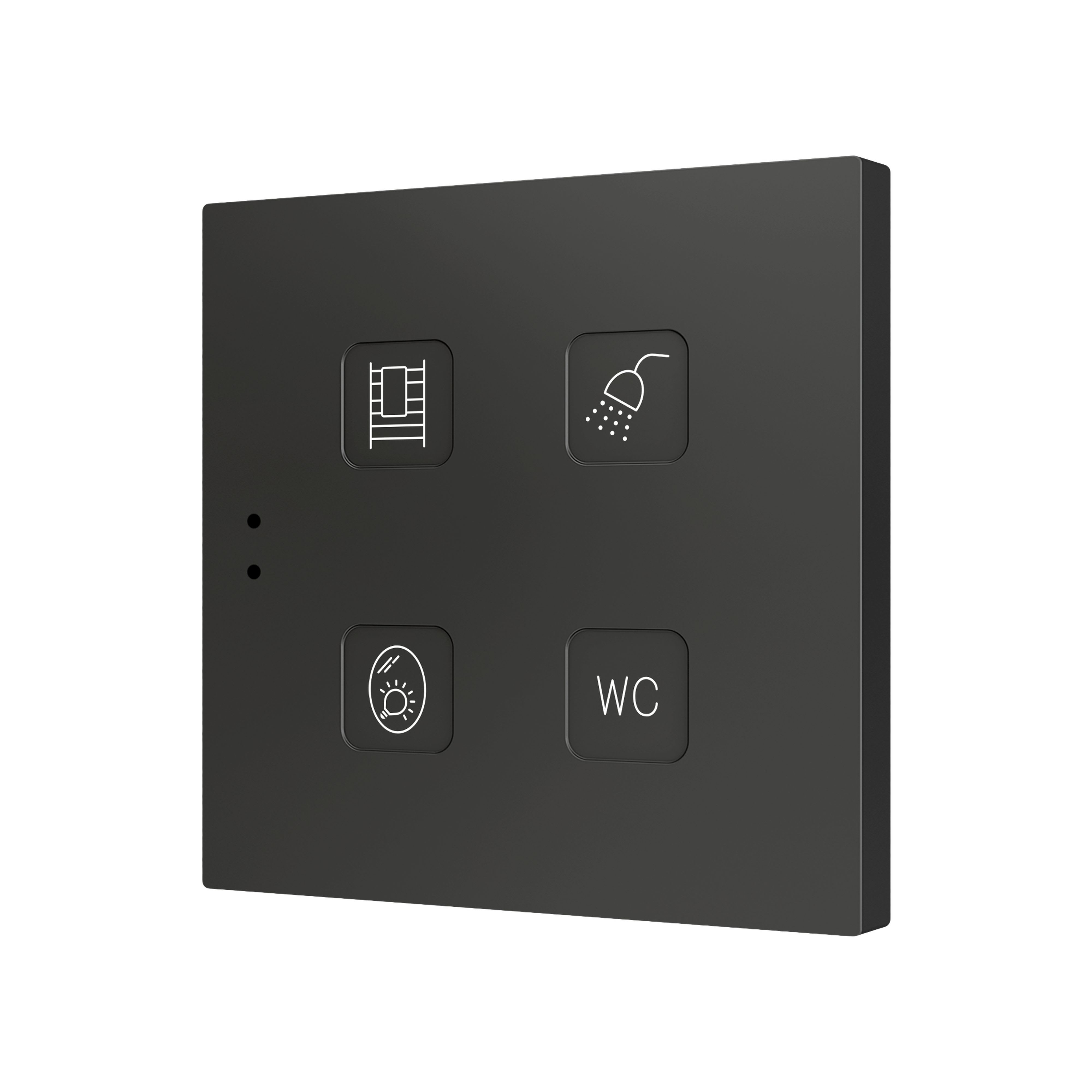 ZENNIO - Tecla 4. PC-ABS Capacitive push button - 4 buttons - Custom