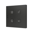 ZENNIO - Tecla 4. Interrupteur capacitif en polycarbonate ? 4 boutons - Personnalisé