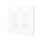 ZENNIO - Tecla 4. Interrupteur capacitif en polycarbonate ? 4 boutons - Blanc