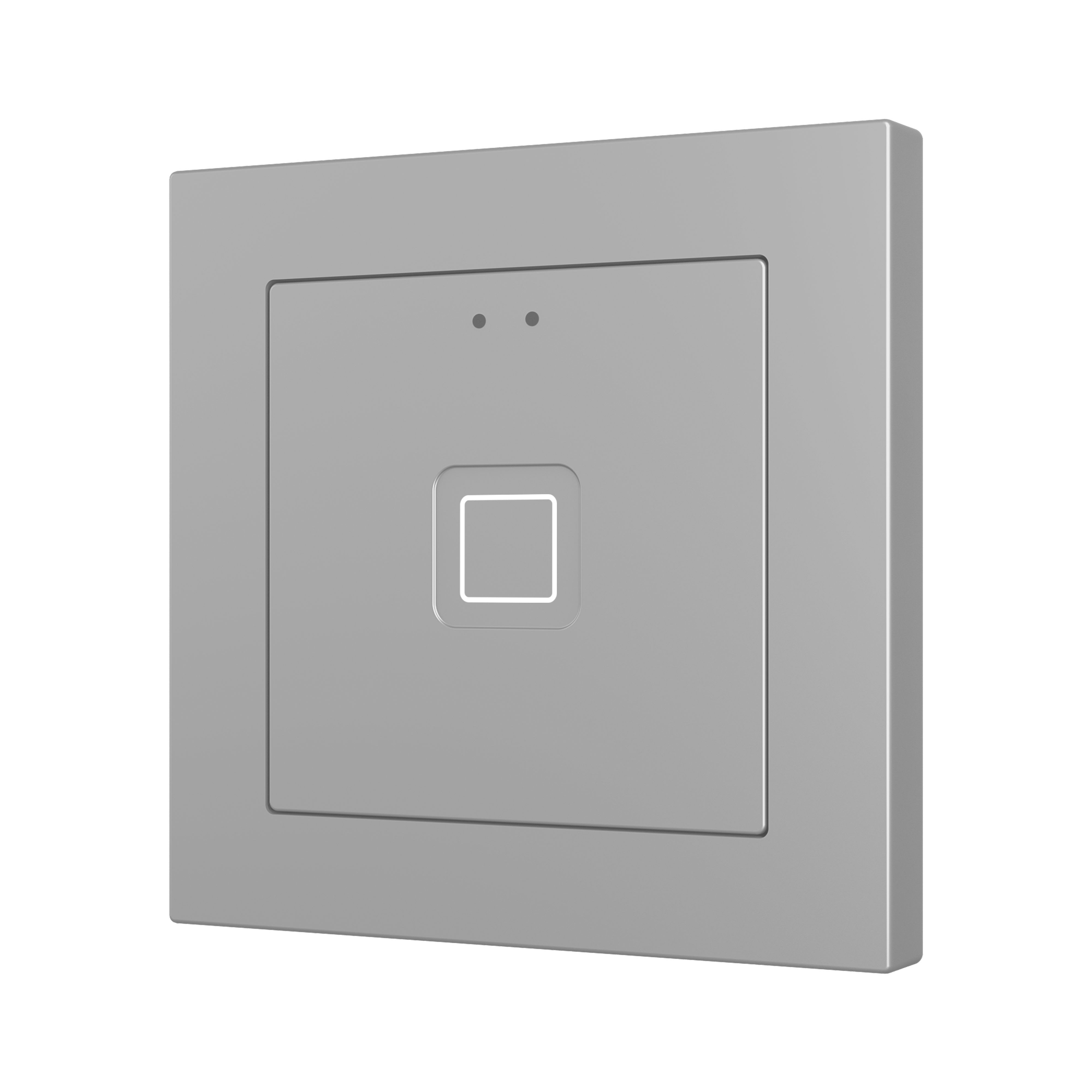 ZENNIO - Tecla 55 X1. PC-ABS Capacitive push button 55x55 - 1 button - Silver (ZS55 fr...