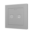 ZENNIO - Tecla 55 X2. Interrupteur capacitif en polycarbonate 55 x 55 ? 2 boutons - Pe...