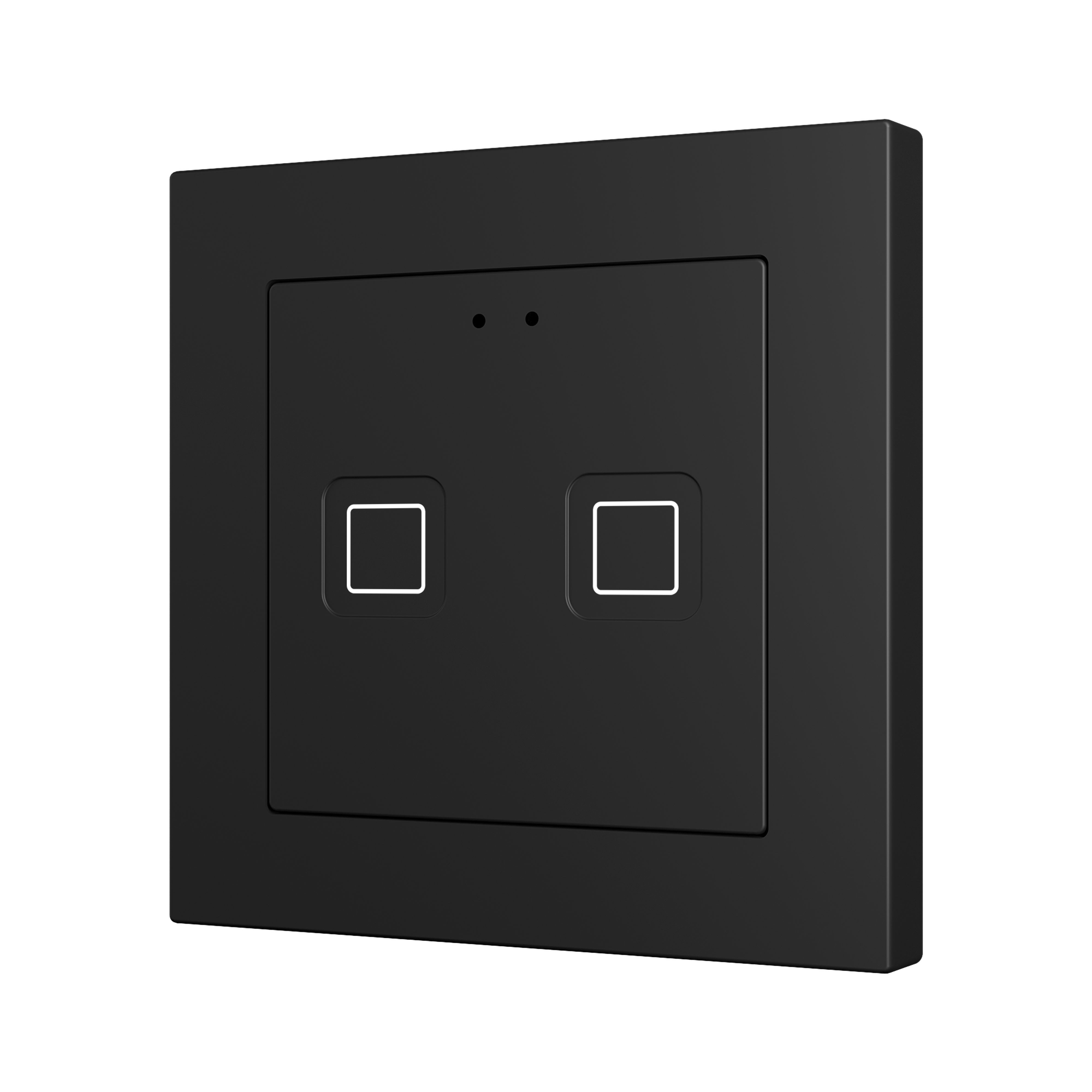 ZENNIO - Tecla 55 X2. PC-ABS Capacitive push button 55x55 - 2 buttons - Anthracite (ZS...