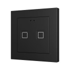 ZENNIO - Tecla 55 X2. PC-ABS Capacitive push button 55x55 - 2 buttons - Anthracite (ZS...