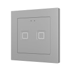 ZENNIO - Tecla 55 X2. Interrupteur capacitif en polycarbonate 55 x 55 ? 2 boutons - Ar...