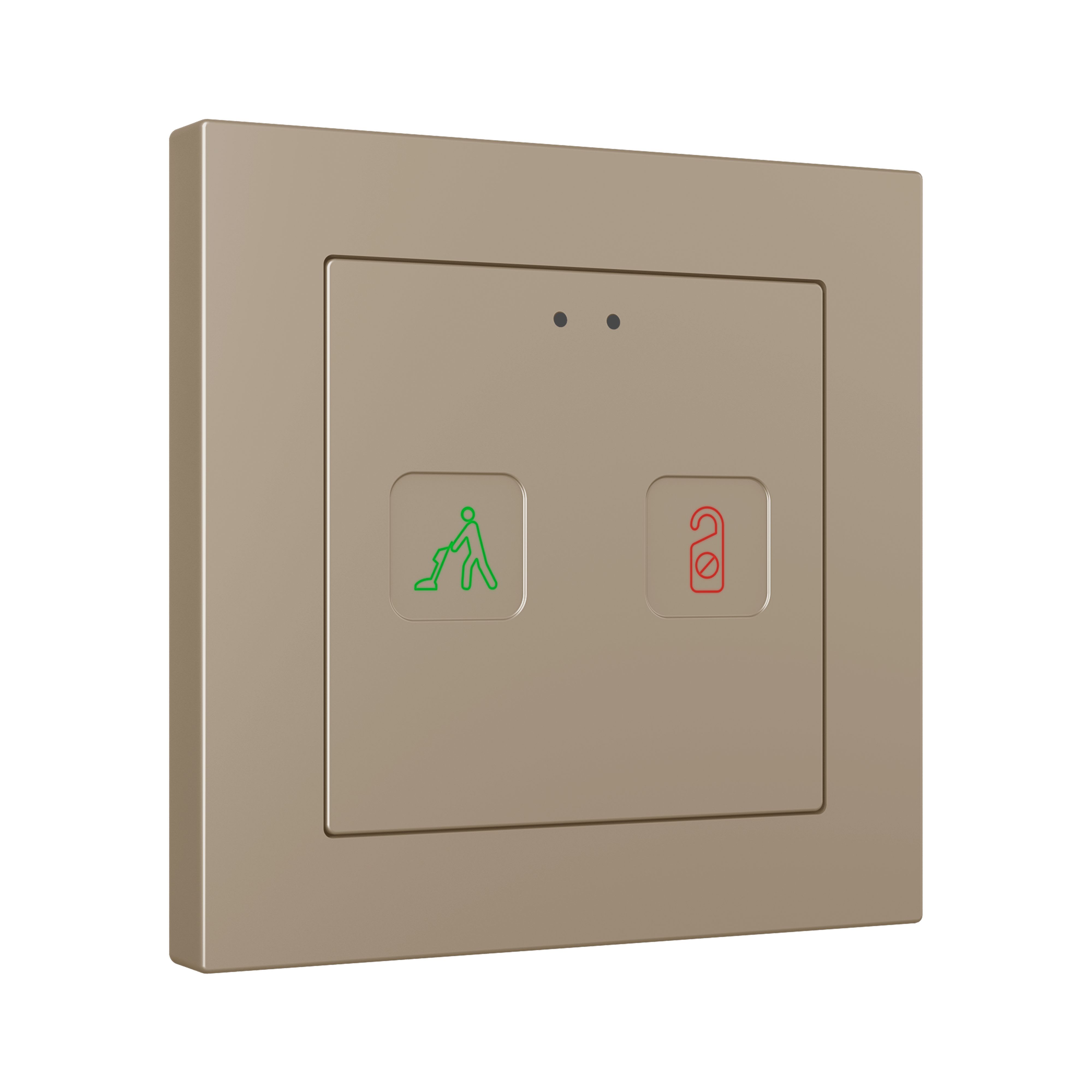 ZENNIO - Tecla 55 X2 Sign. PC-ABS 55x55 capacitive touch switch with DND/MUR indicator...