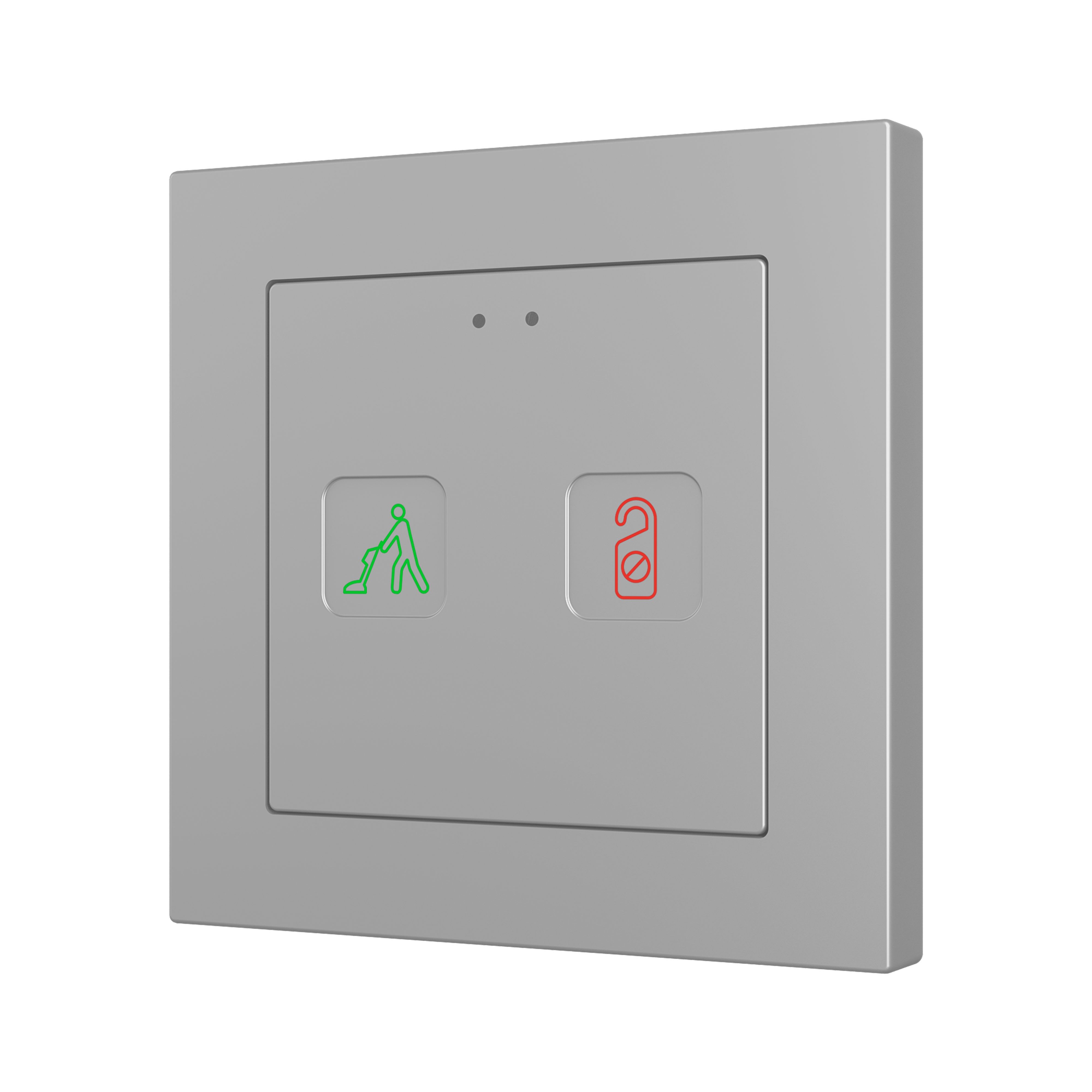 ZENNIO - Tecla 55 X2 Sign. PC-ABS 55x55 capacitive touch switch with DND/MUR indicator...
