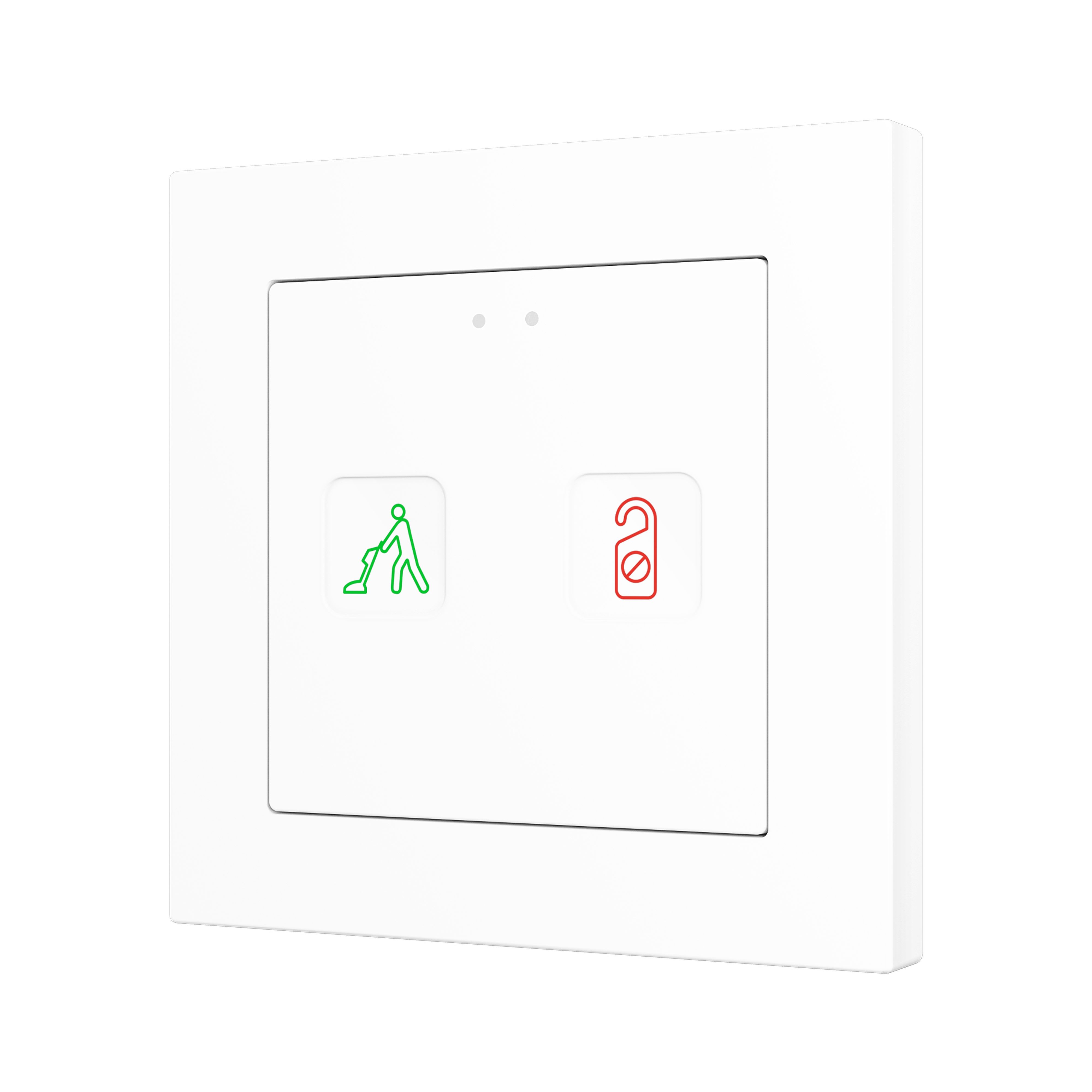 ZENNIO - Tecla 55 X2 Sign. PC-ABS 55x55 capacitive touch switch with DND/MUR indicator...