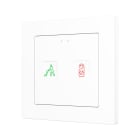 ZENNIO - Tecla 55 X2 Sign. PC-ABS 55x55 capacitive touch switch with DND/MUR indicator...