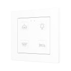 ZENNIO - Tecla 55 X4. Interrupteur capacitif en polycarbonate 55 x 55 ? 4 boutons - Pe...