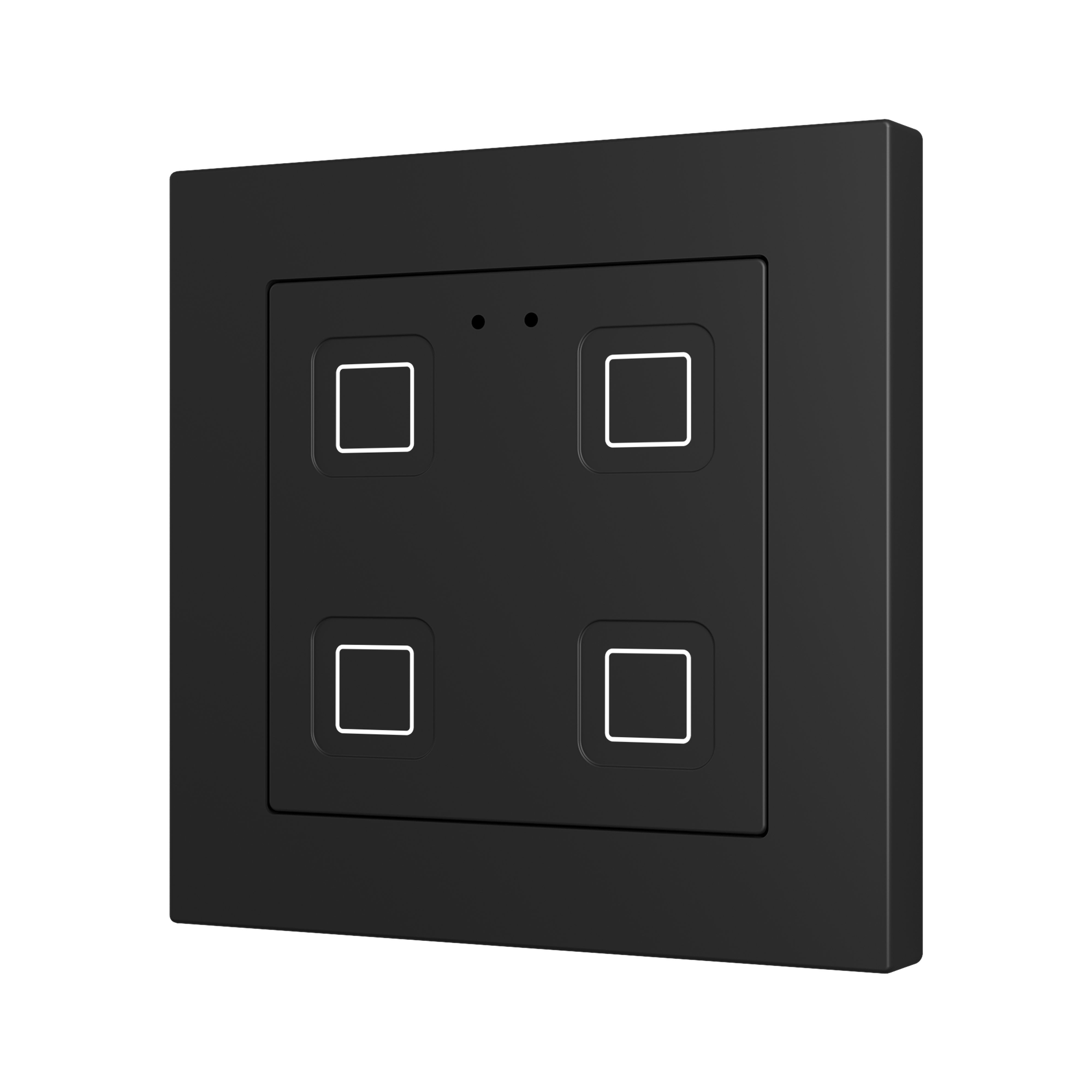 ZENNIO - Tecla 55 X4. PC-ABS Capacitive push button 55x55 - 4 buttons - Anthracite (ZS...