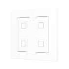 ZENNIO - Tecla 55 X4. Interrupteur capacitif en polycarbonate 55 x 55 ? 4 boutons - Bl...