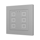 ZENNIO - Tecla 55 X6. PC-ABS Capacitive push button 55x55 - 6 buttons - Silver (ZS55 f...
