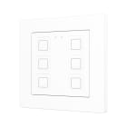 ZENNIO - Tecla 55 X6. PC-ABS Capacitive push button 55x55 - 6 buttons - White (ZS55 fr...