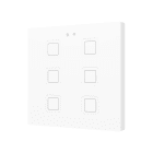 ZENNIO - Tecla 6. Interrupteur capacitif en polycarbonate ? 6 boutons - Blanc