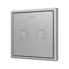 ZENNIO - Tecla 70 X2. Interrupteur capacitif en polycarbonate 70x70 ? 2 boutons - Pers...