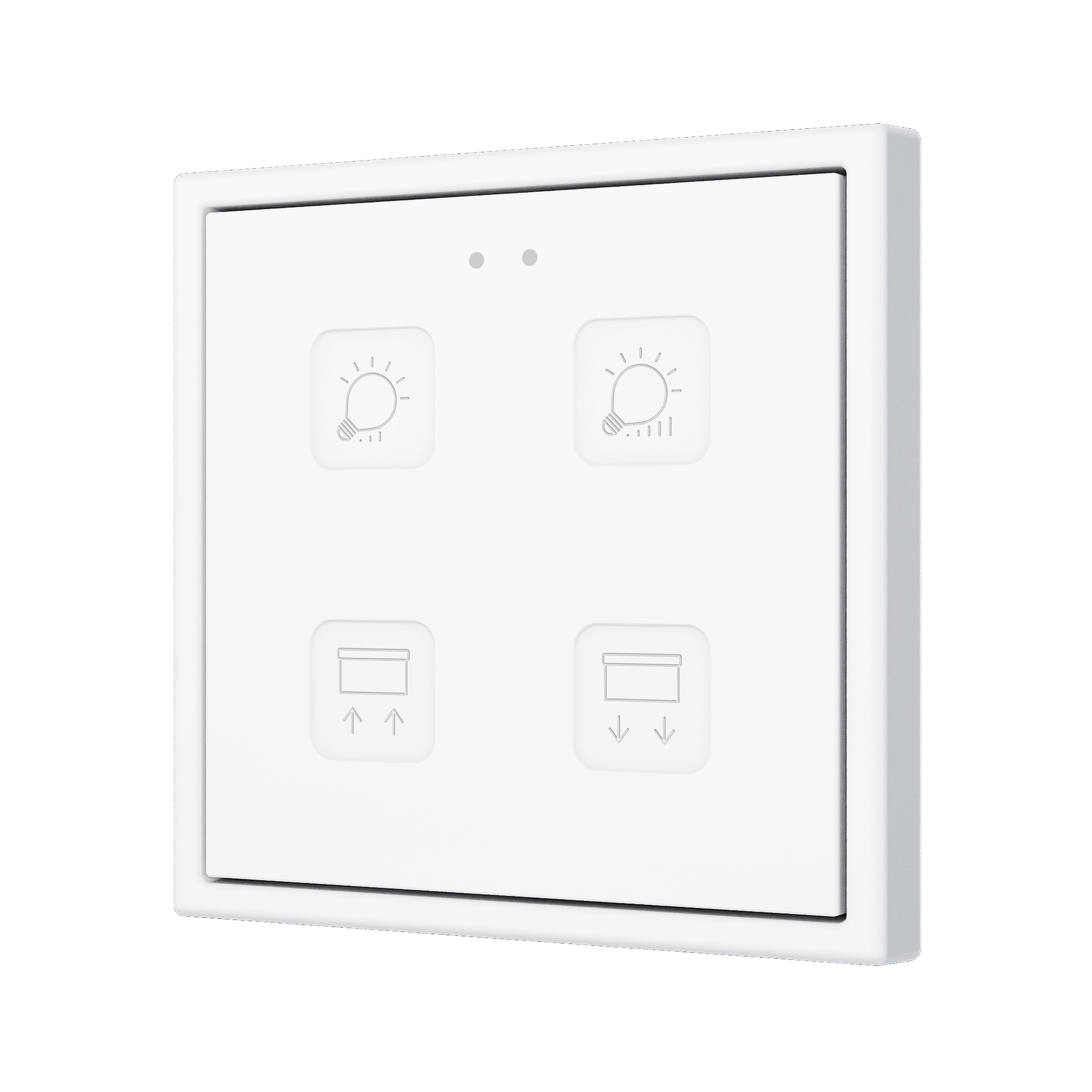 ZENNIO - Tecla 70 X4. Interrupteur capacitif en polycarbonate 70x70 ? 4 boutons - Pers...