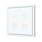 ZENNIO - Tecla 70 X4. Interrupteur capacitif en polycarbonate 70x70 ? 4 boutons - Pers...