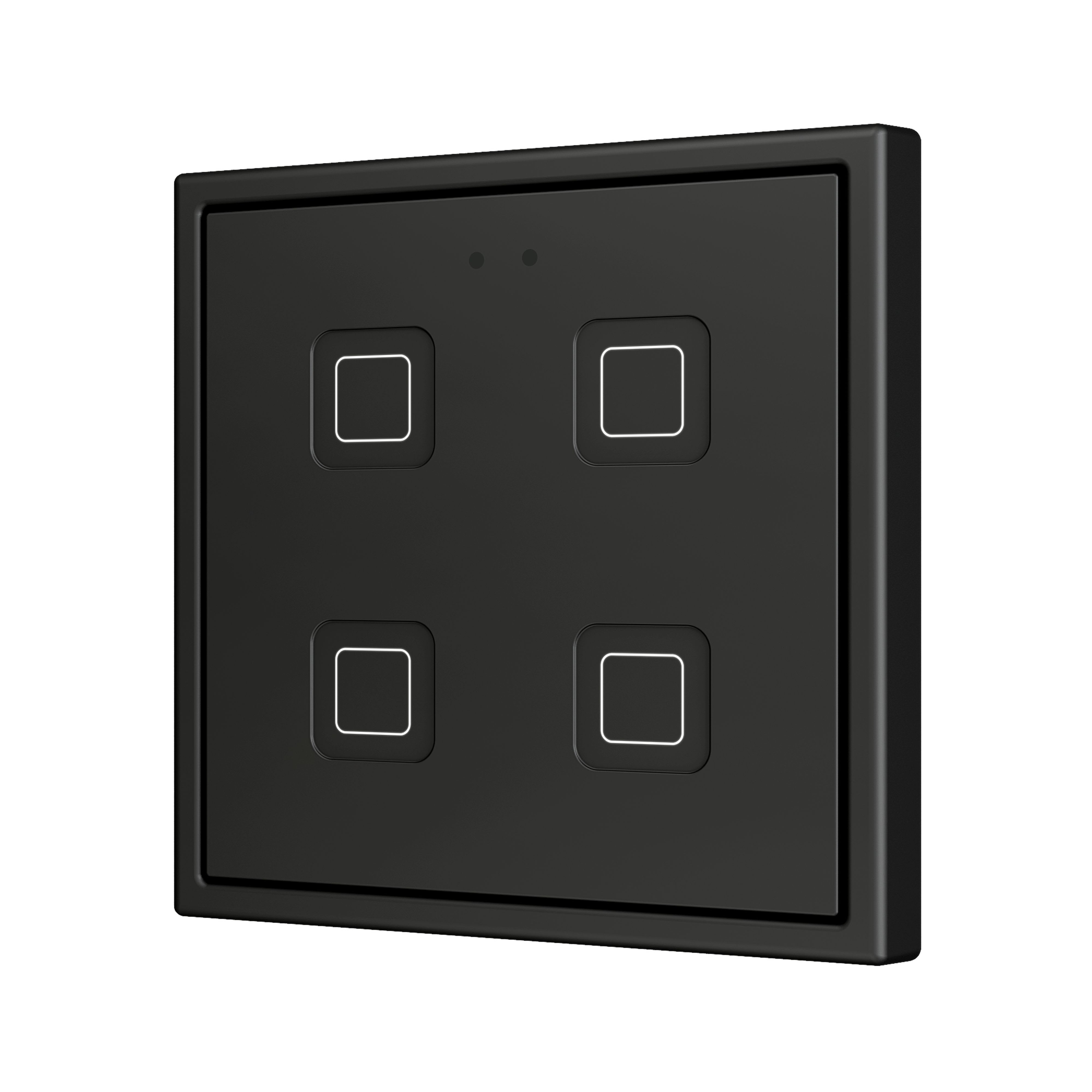 ZENNIO - Tecla 70 X4. Interrupteur capacitif en polycarbonate 70x70 ? 4 boutons - Anth...