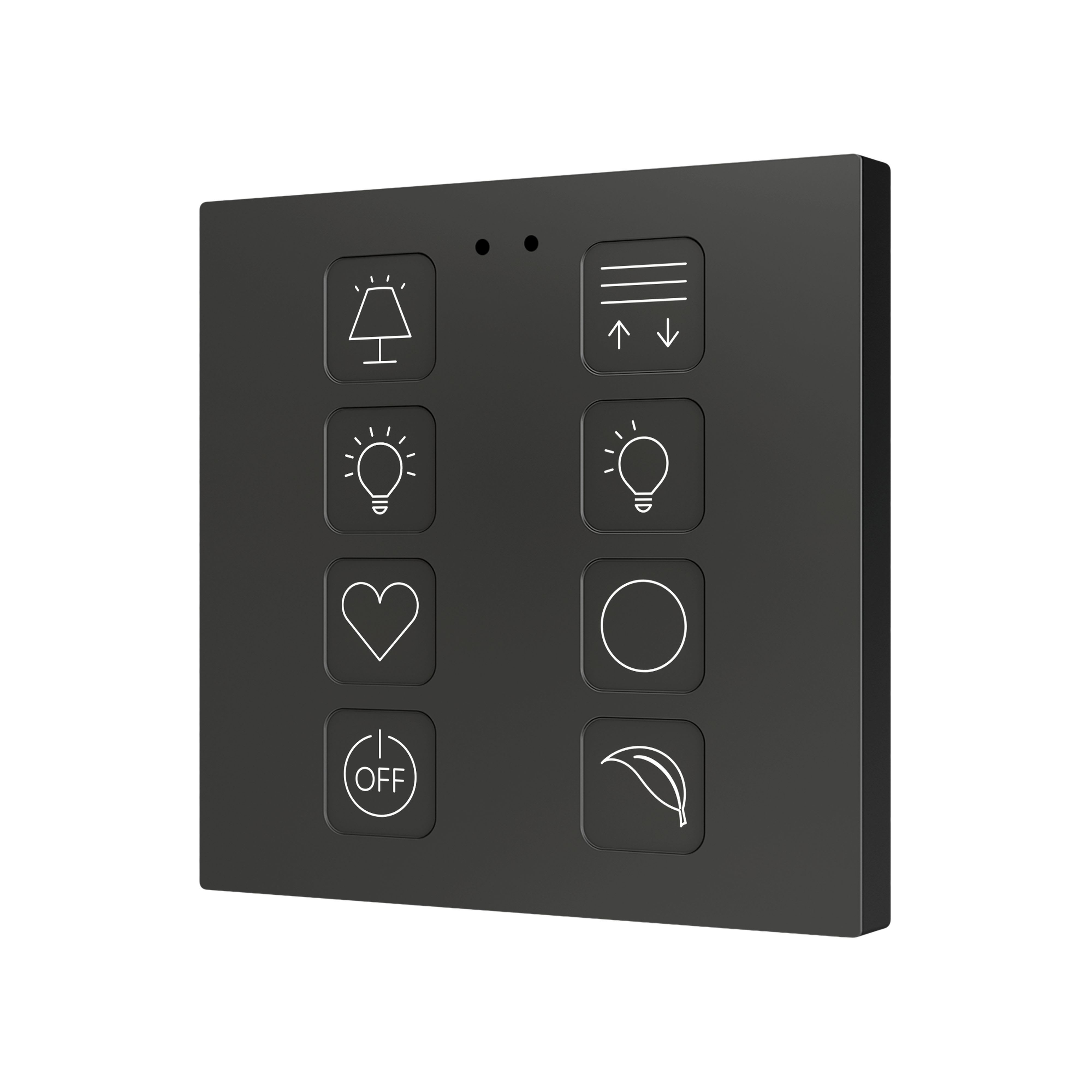 ZENNIO - Tecla 8. Interrupteur capacitif en polycarbonate ? 8 boutons - Personnalisé