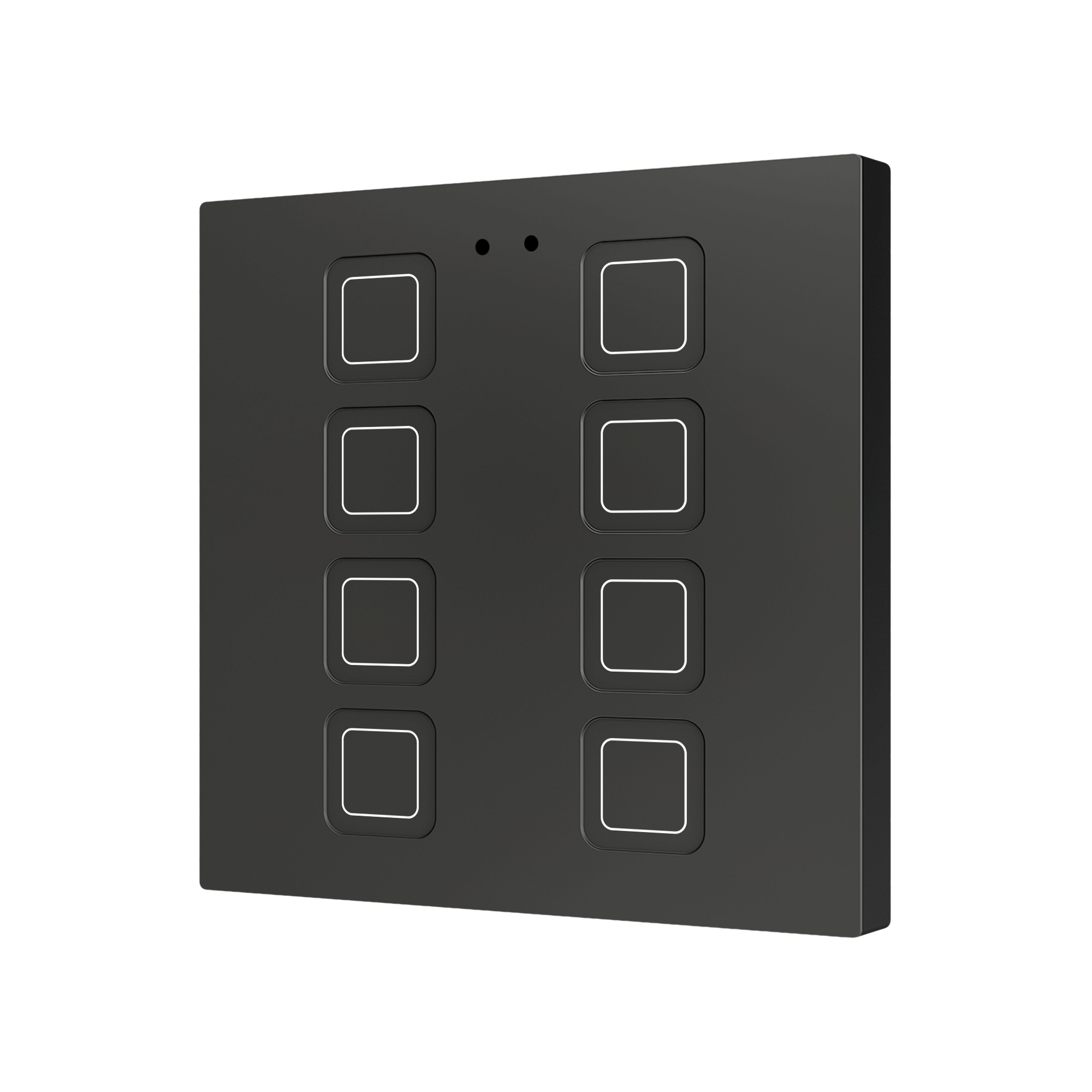ZENNIO - Tecla 8. Interrupteur capacitif en polycarbonate ? 8 boutons - Anthracite
