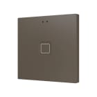 ZENNIO FRANCE - Tecla RGB 1. Interrupteur capacitif en polycarbonate - 1 bouton - Moka