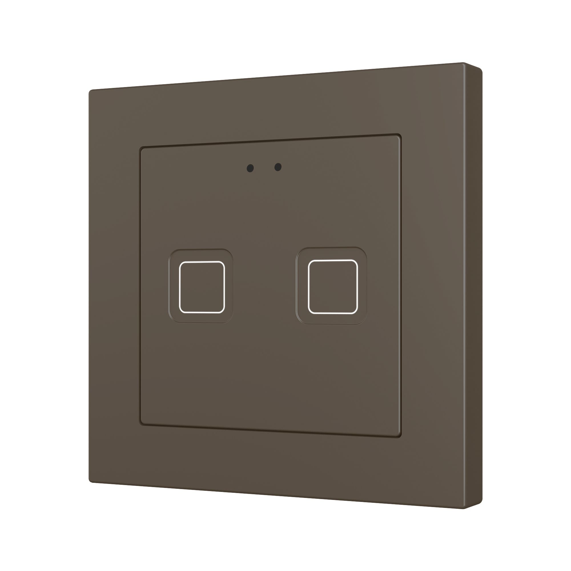 ZENNIO FRANCE - Tecla RGB 55 X2. Interrupteur capacitif en polycarbonate 55 x 55 - 2 boutons ...