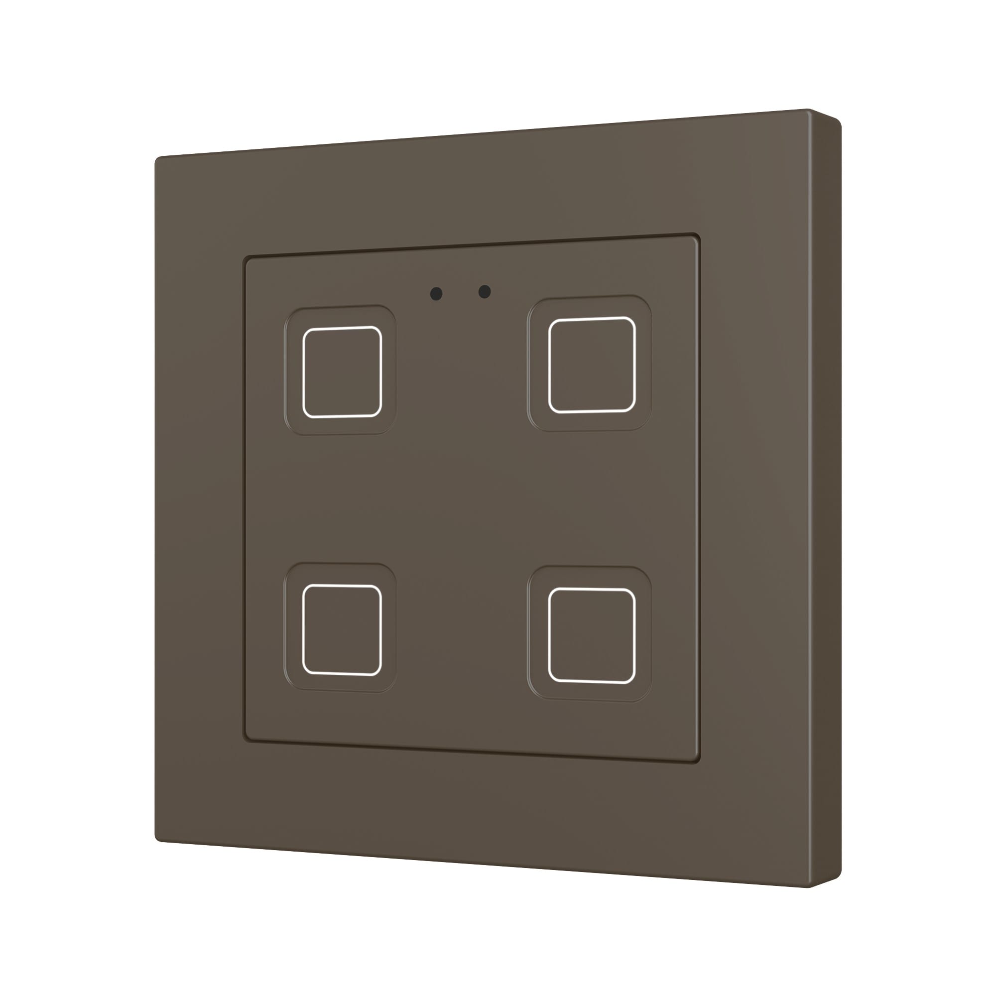 ZENNIO FRANCE - Tecla RGB 55 X4. Interrupteur capacitif en polycarbonate 55 x 55 - 4 boutons ...