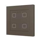 ZENNIO FRANCE - Tecla RGB 55 X4. Interrupteur capacitif en polycarbonate 55 x 55 - 4 boutons ...