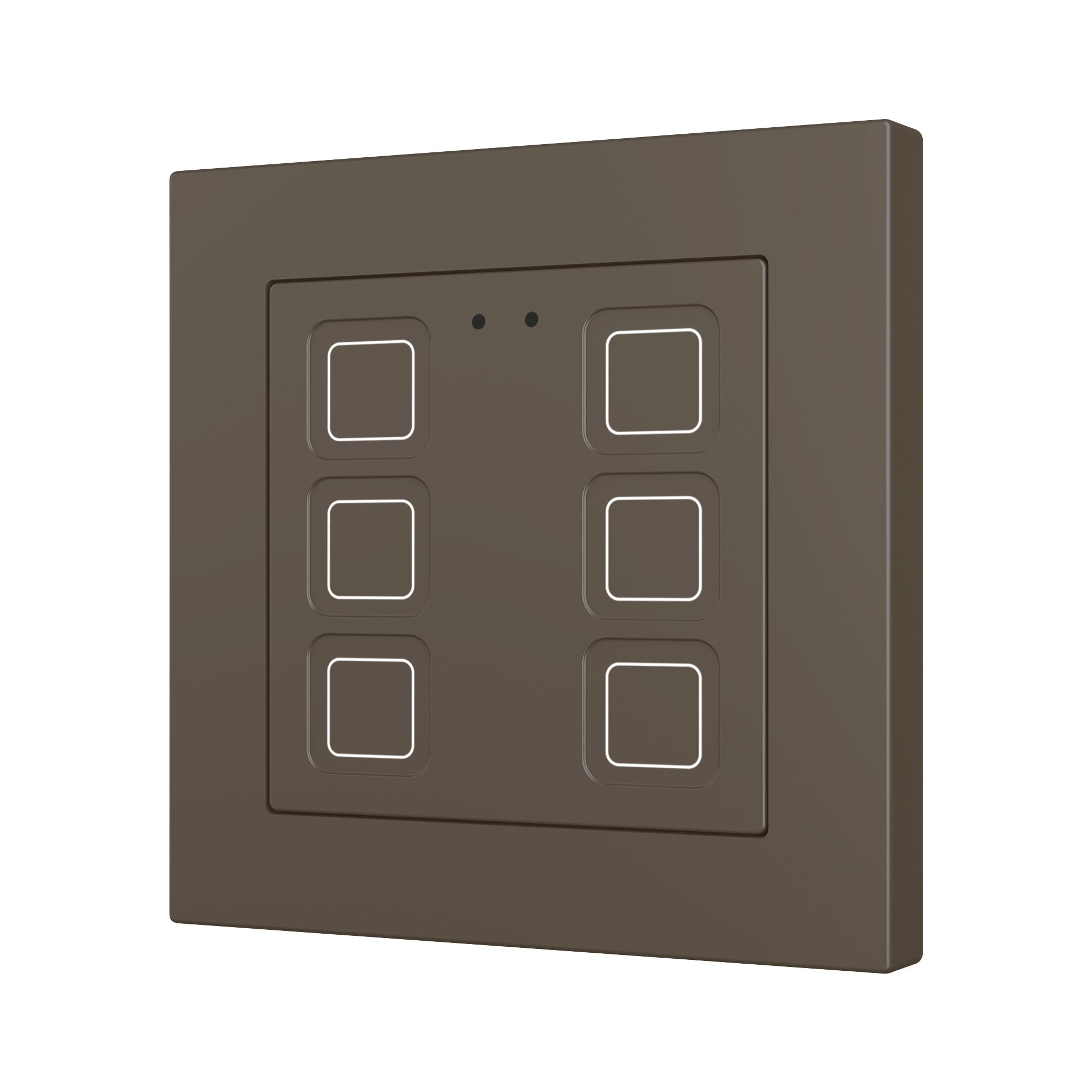 ZENNIO FRANCE - Tecla RGB 55 X6. Interrupteur capacitif en polycarbonate 55 x 55 - 6 boutons ...